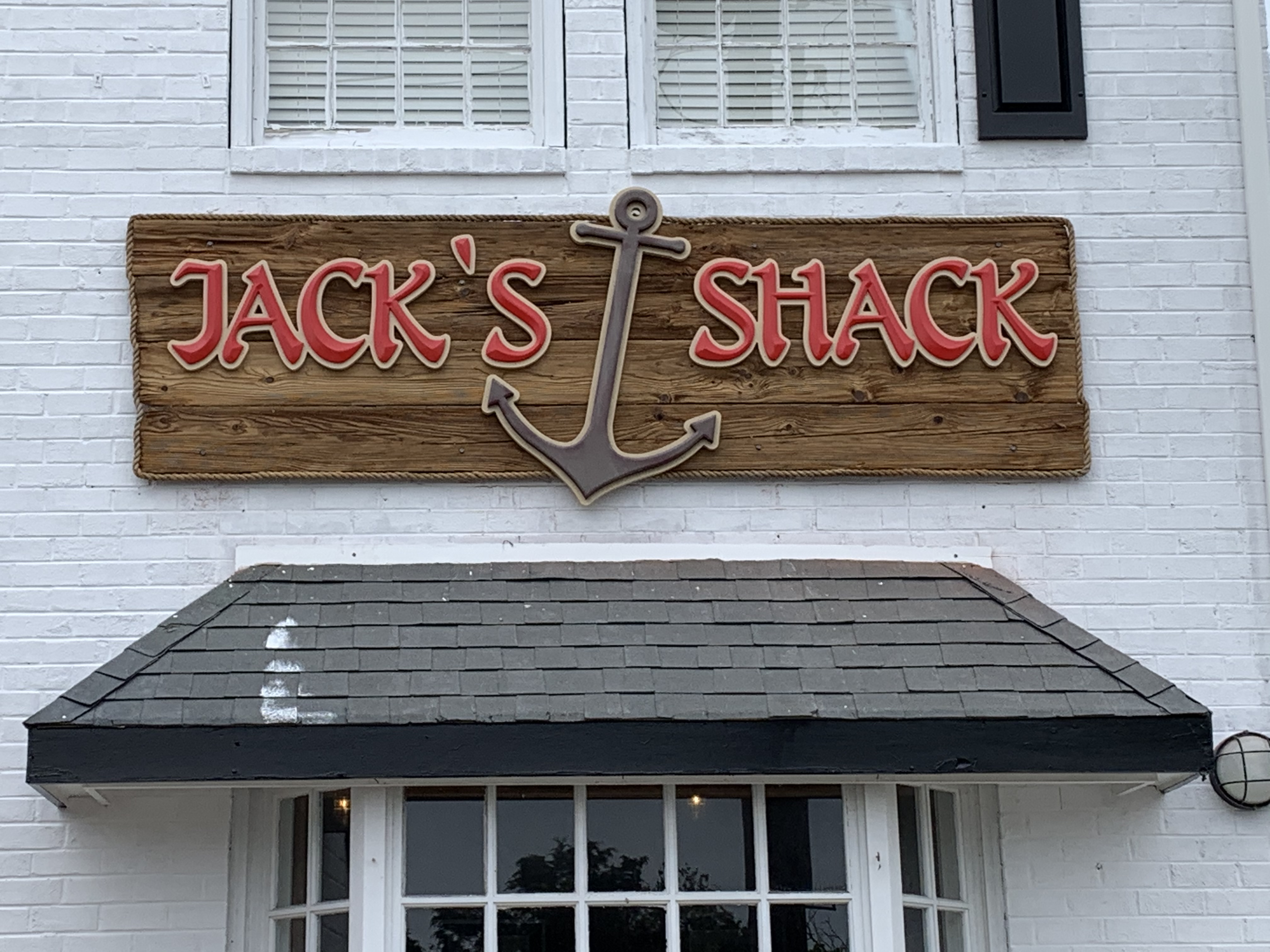 Jack's Shack carved sign